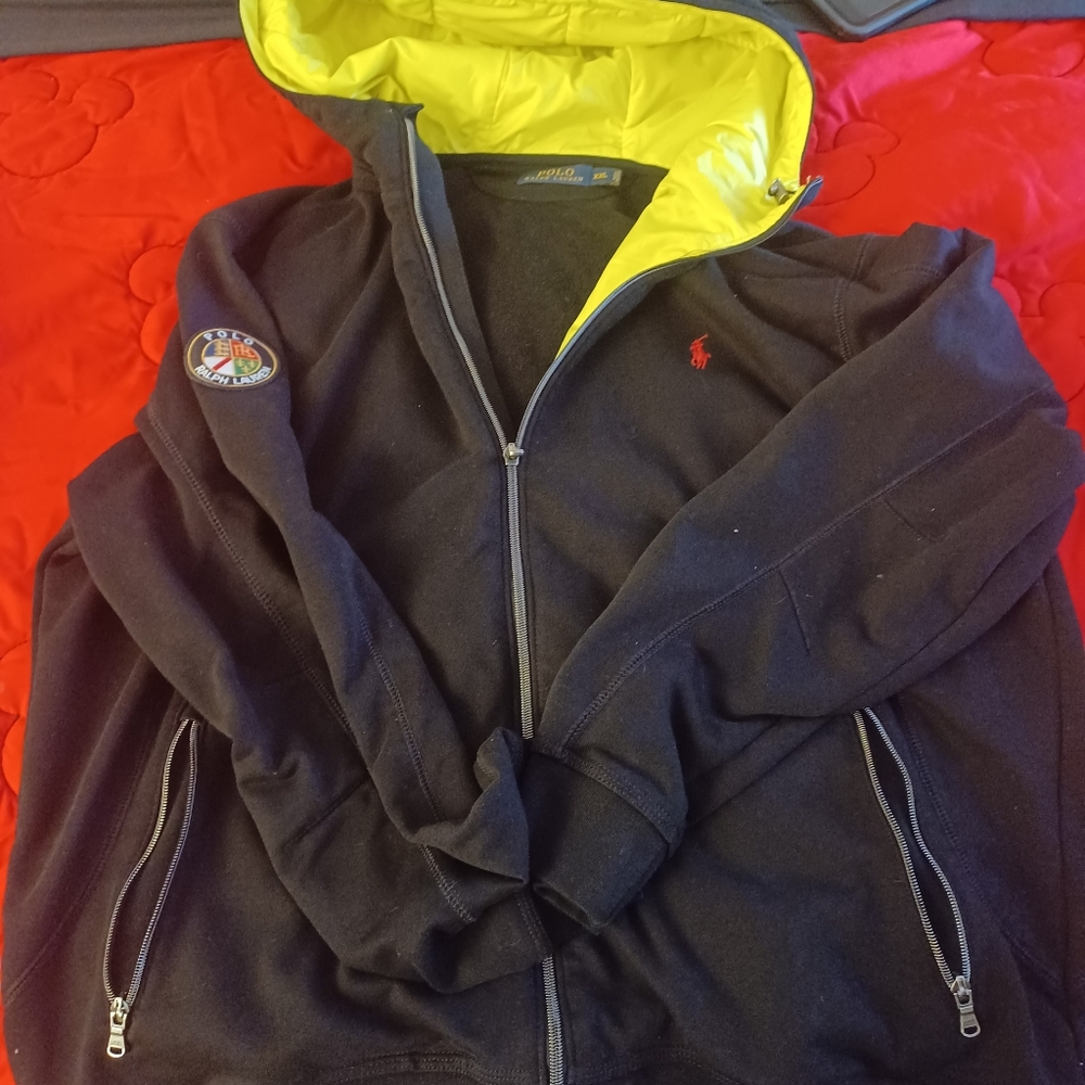 Polo Full Zip Cookie Patch Hoodie XXL